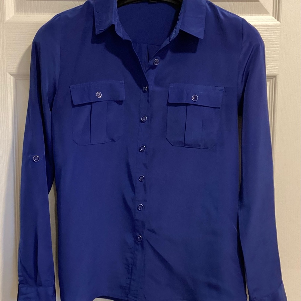 Beautiful Blue Blouse💙, CHIC by Jacob, Size XS